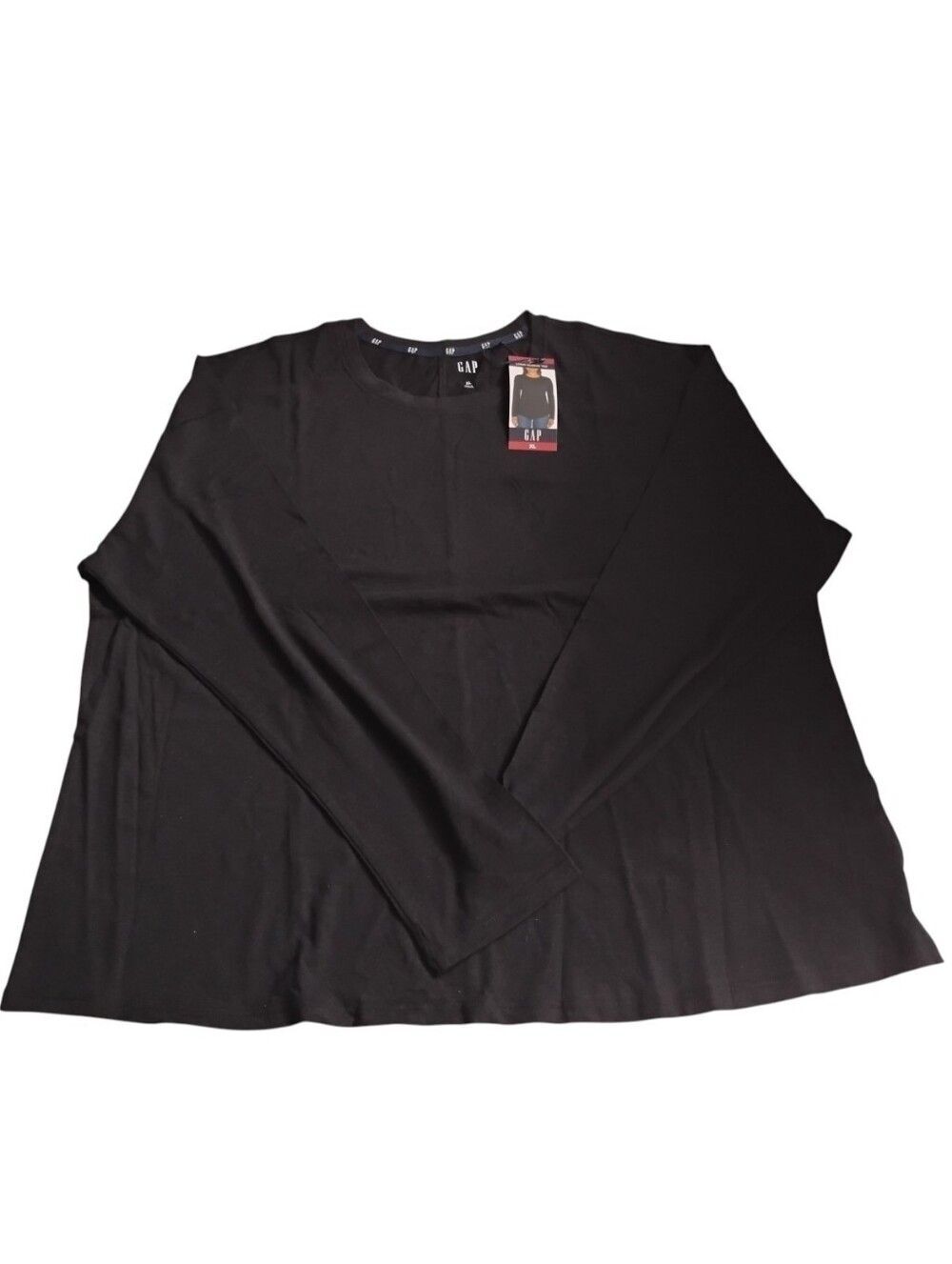 GAP Women's Black Long Sleeve Crewneck Tee Size XL New